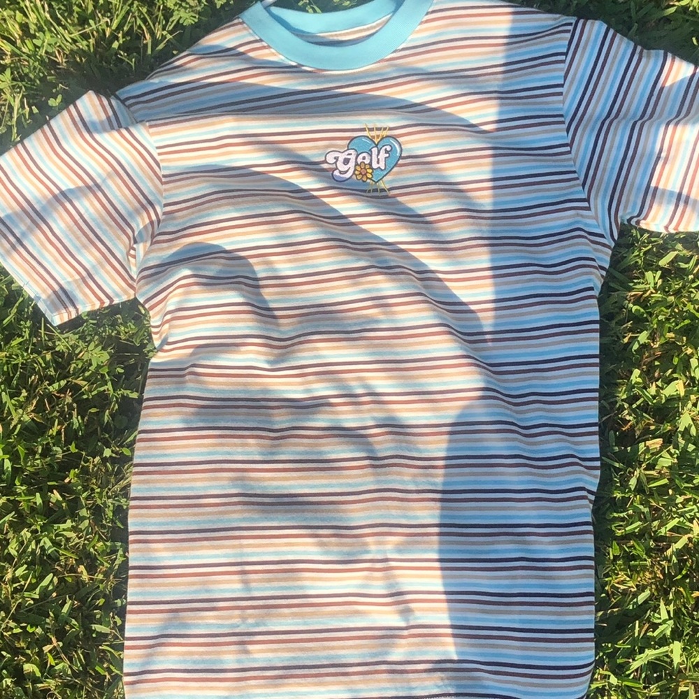 RARE Golf Tyler the creator striped shirt